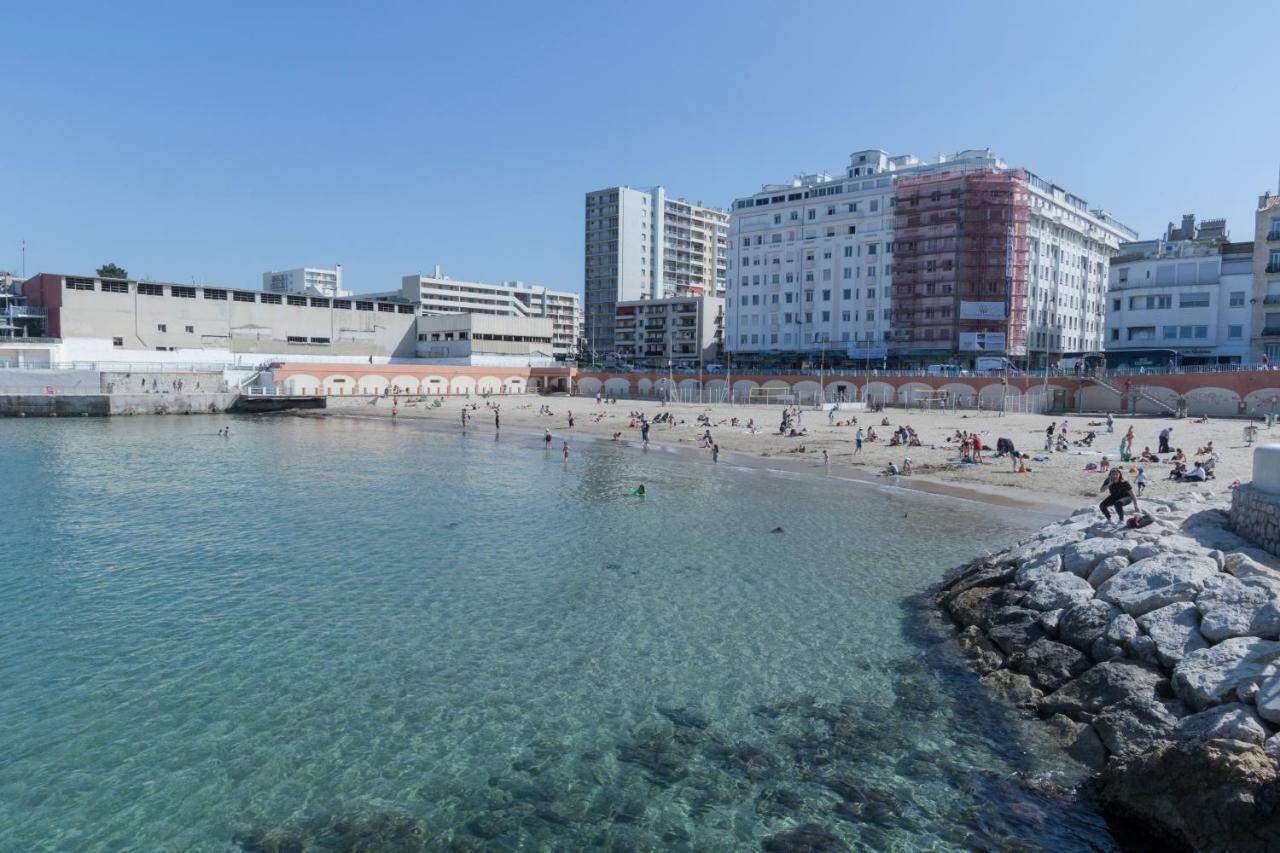 Stud Terras Ville Corniche 2 Pers Stat Gratuit Rue Modif Suivt Possib Et Accord Exclusif Марсель Экстерьер фото